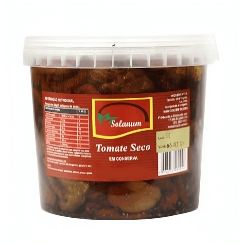 Tomate Seco Em Conserva Solanum 1,5kg -